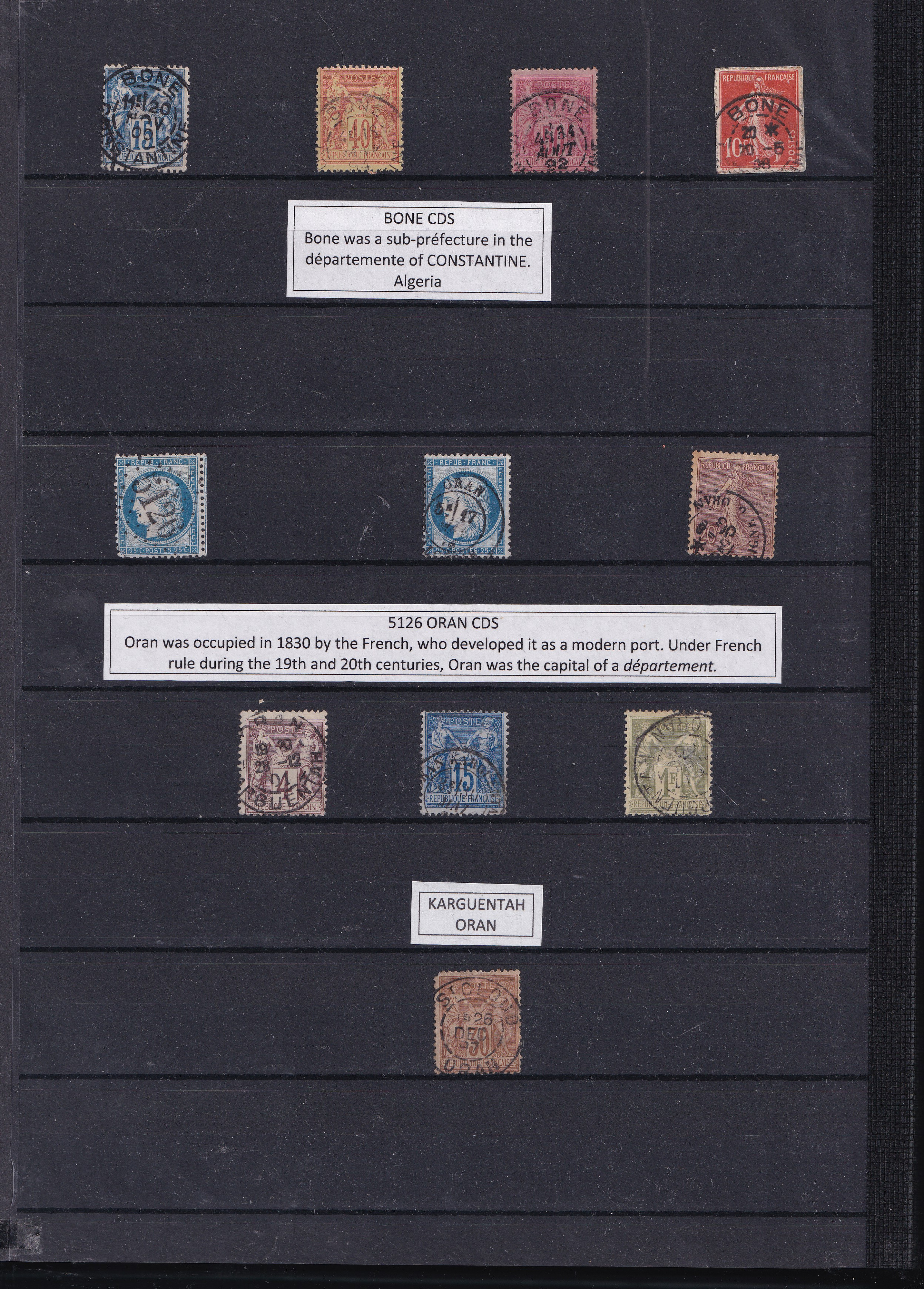 a collection of stamps in a binder