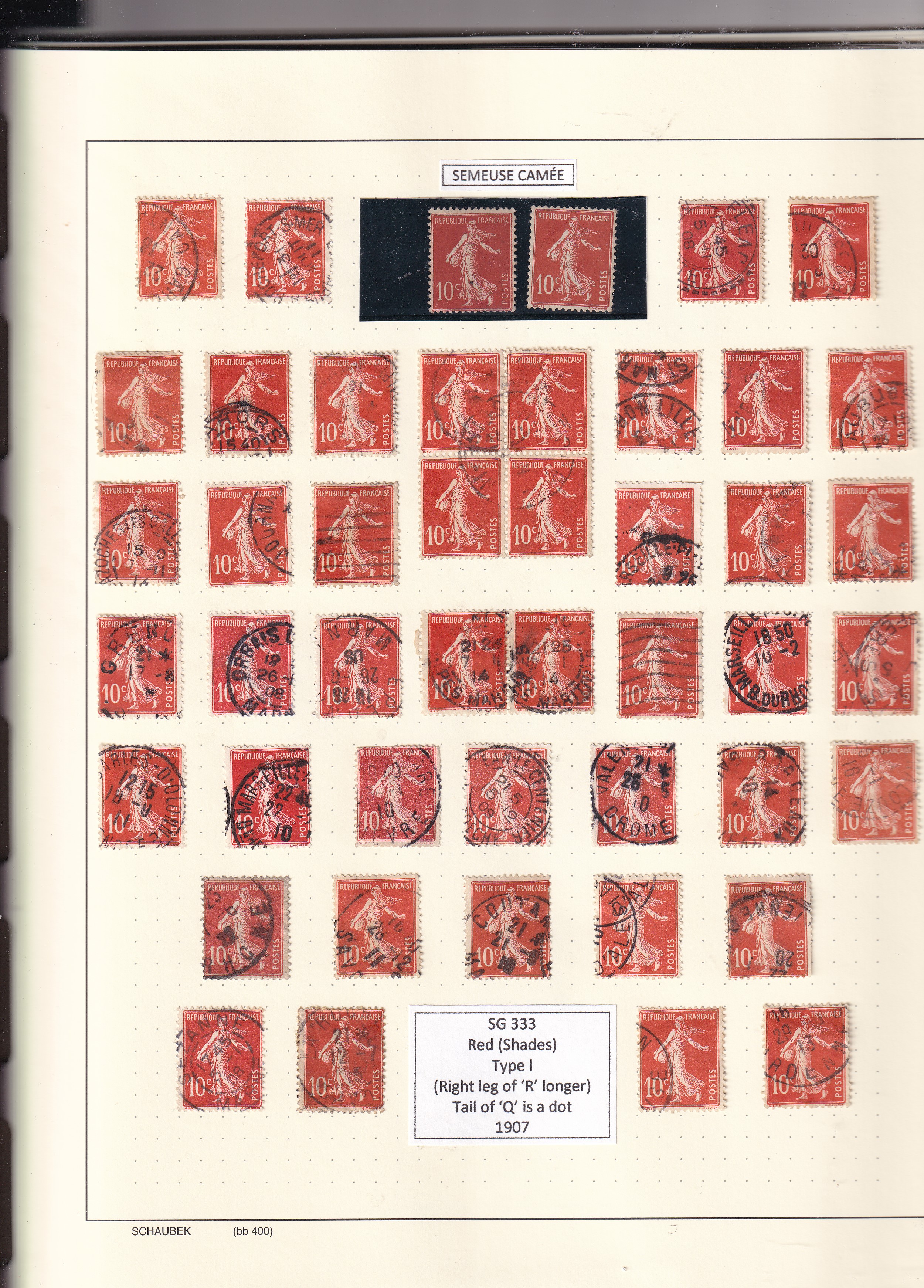 a collection of postage stamps