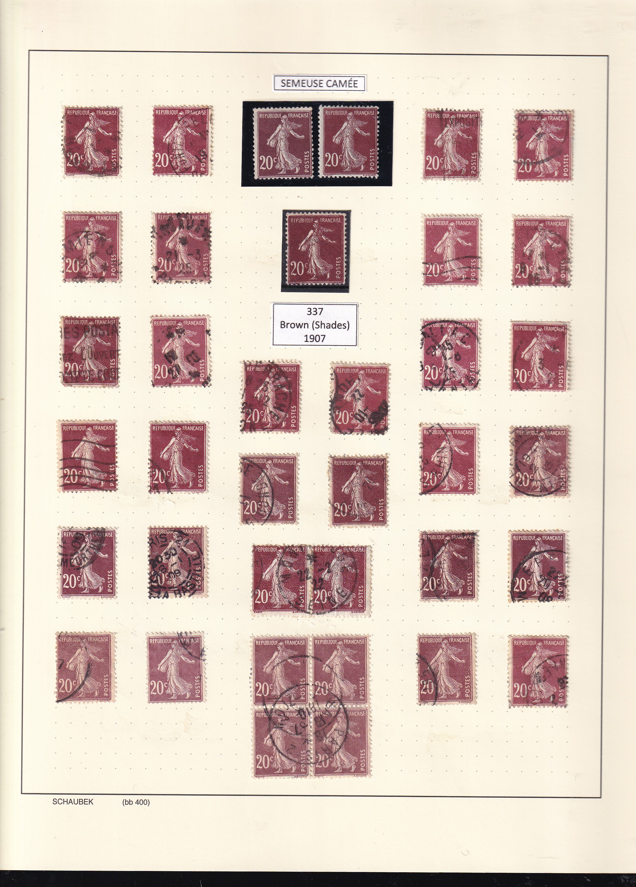 a collection of postage stamps