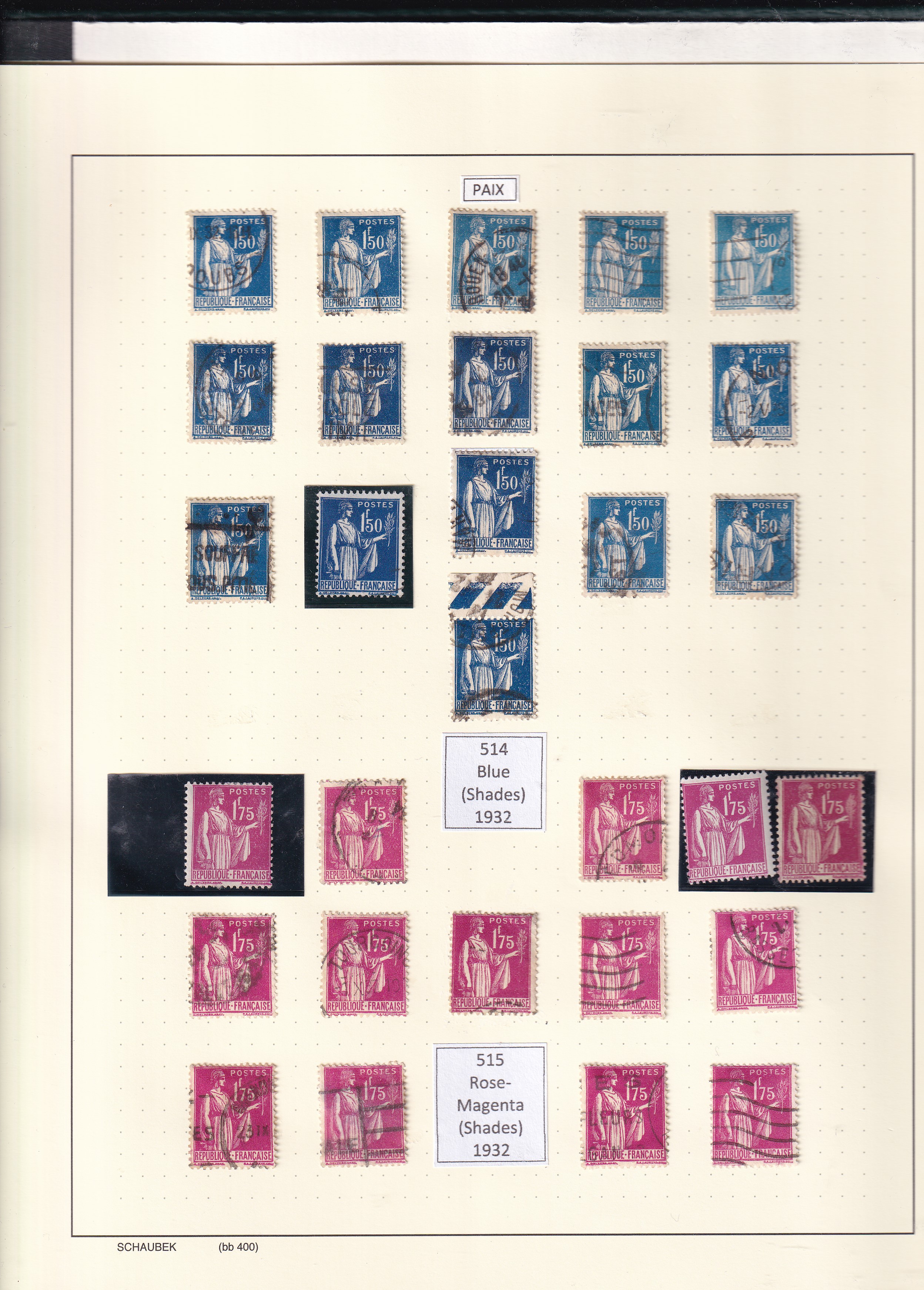 a collection of postage stamps