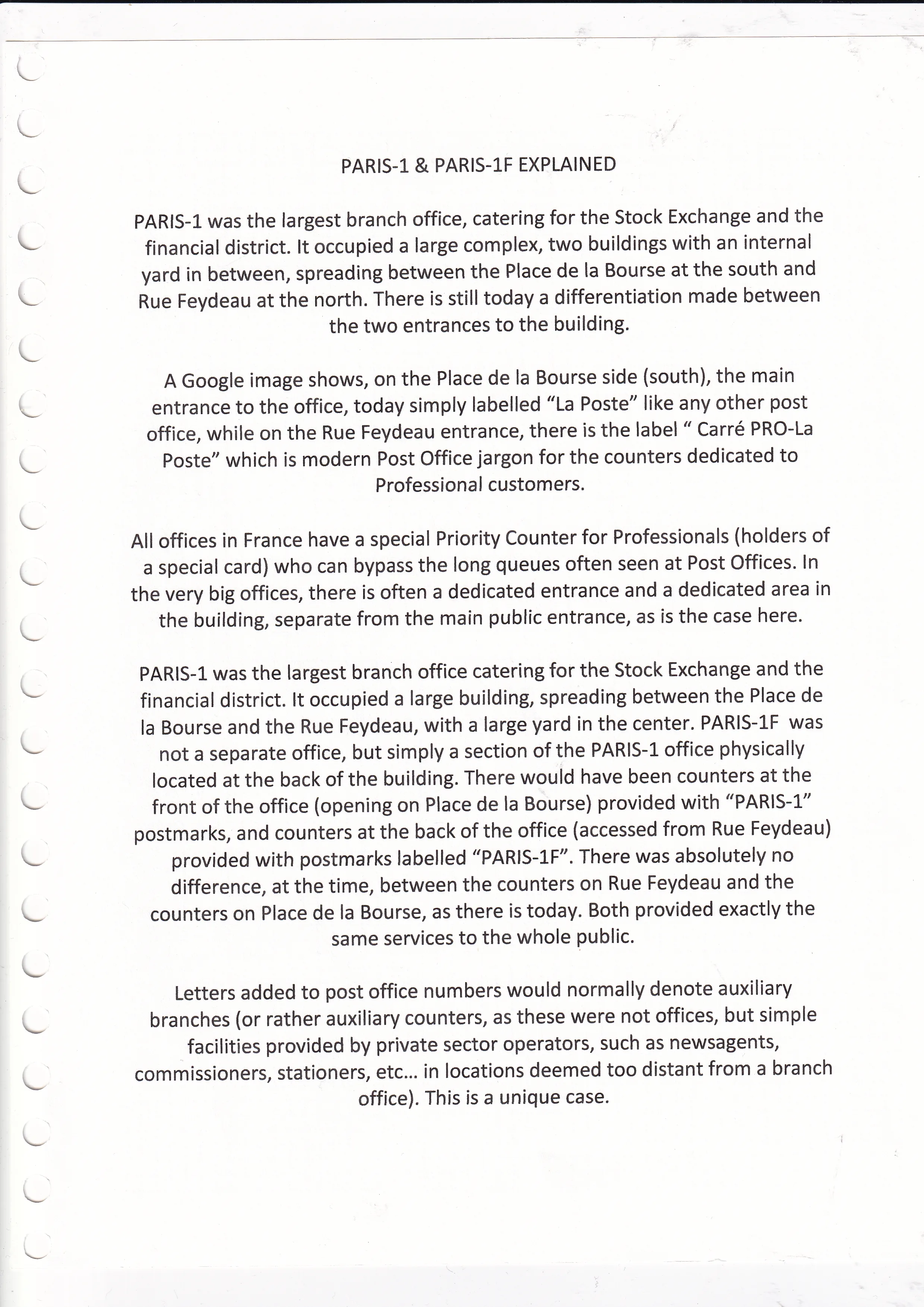 a piece of paper with text