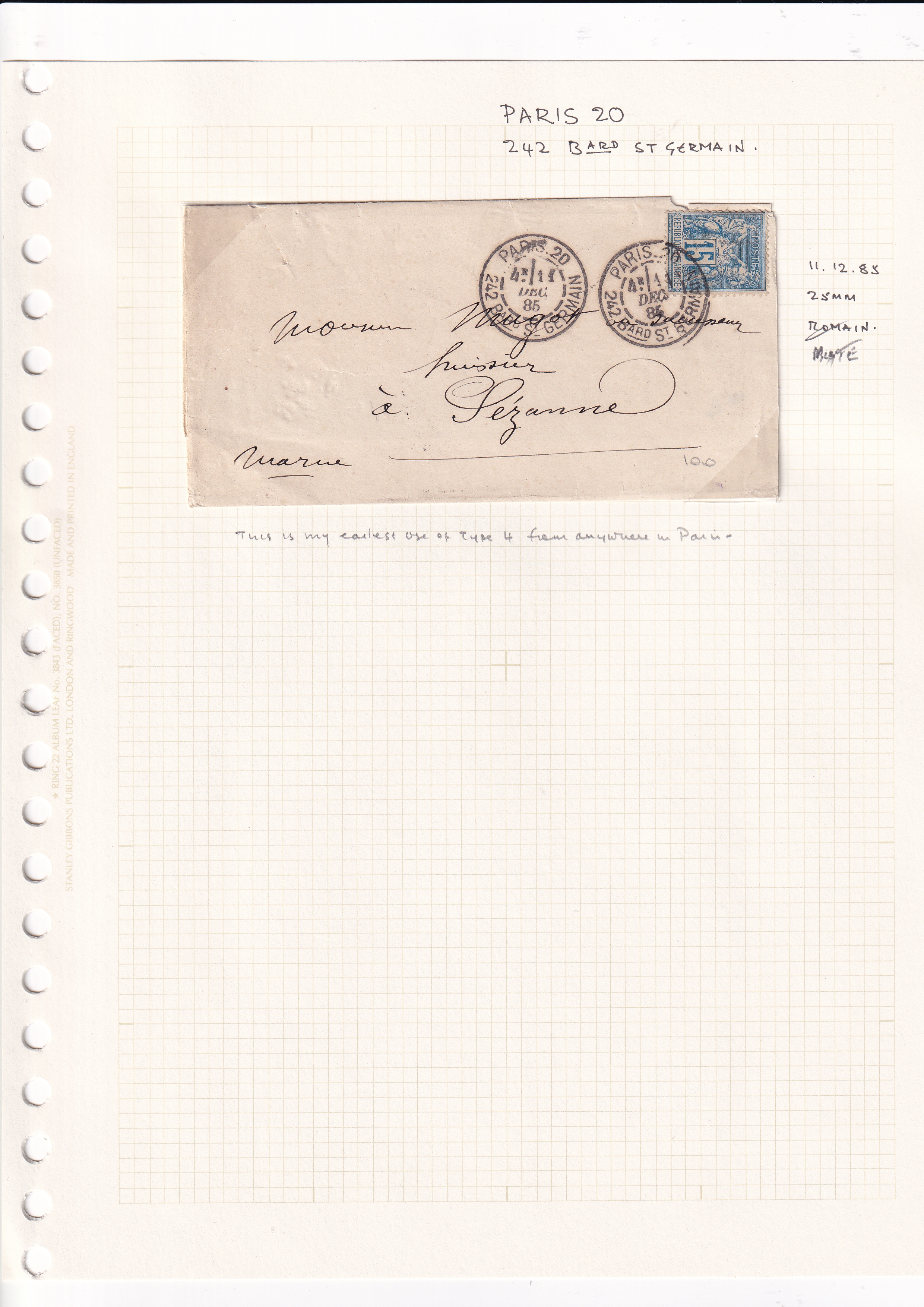 a paper with writing on it