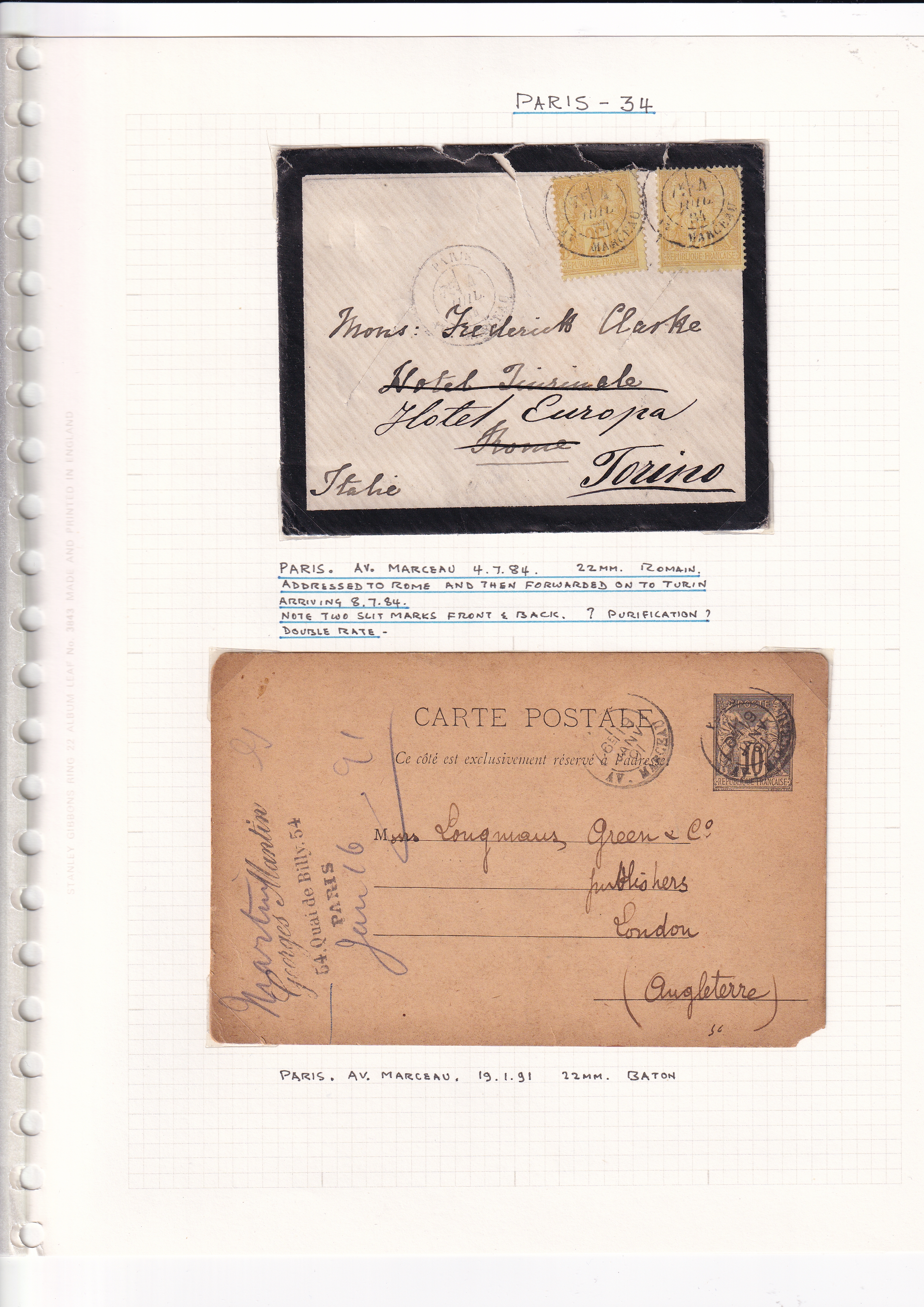 a close-up of a postcard