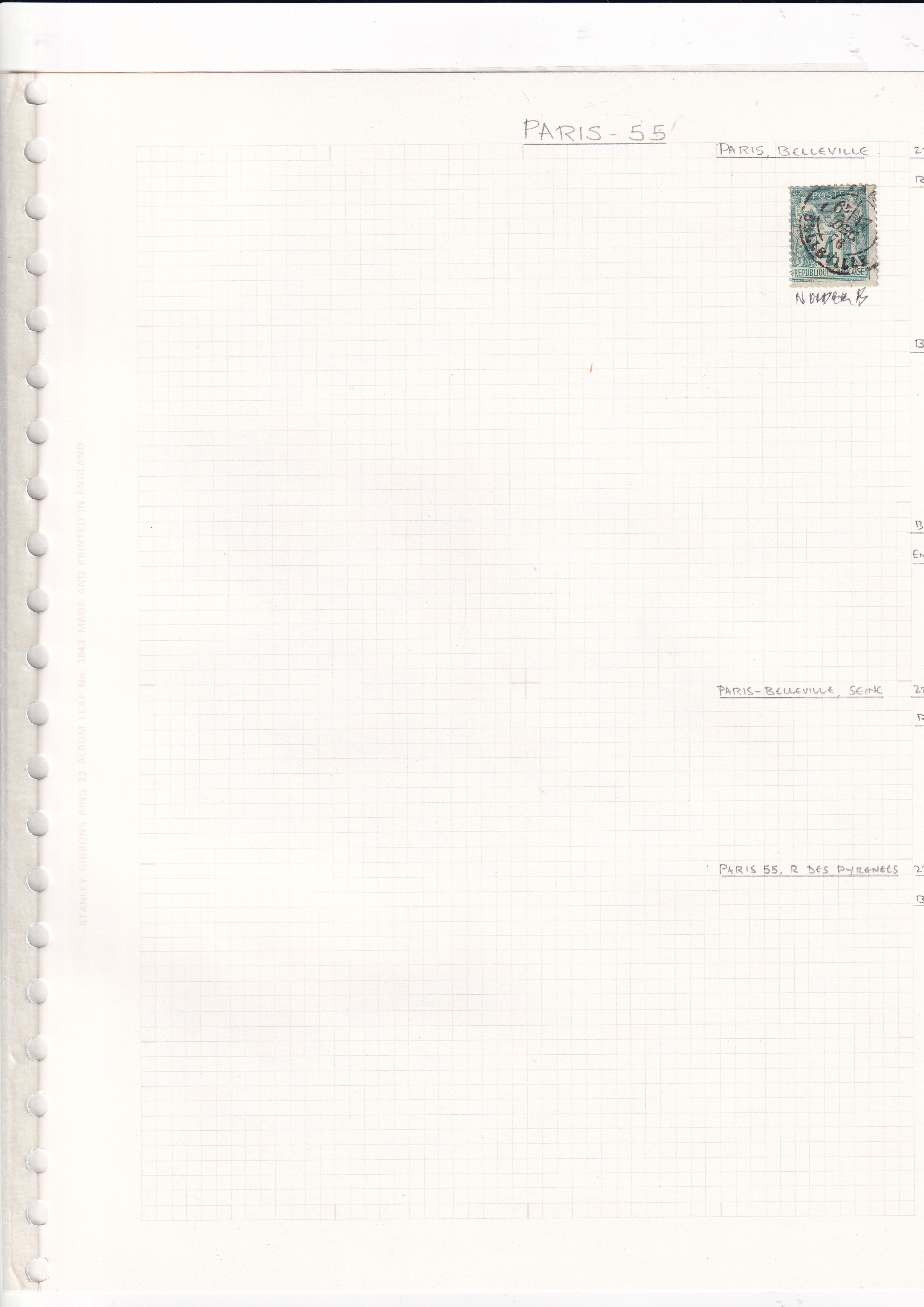 a piece of paper with a stamp on it