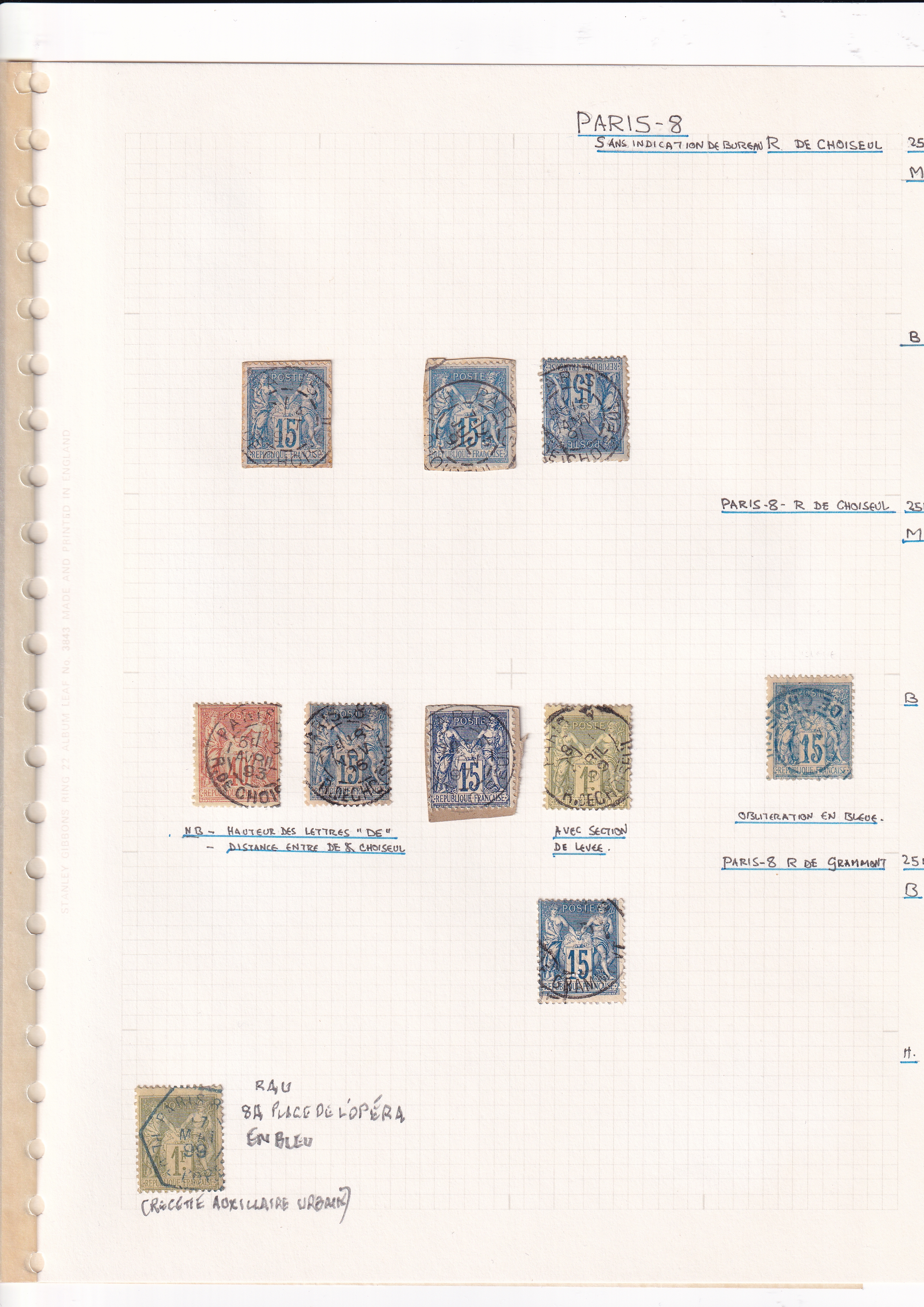 a collection of stamps on a white sheet of paper