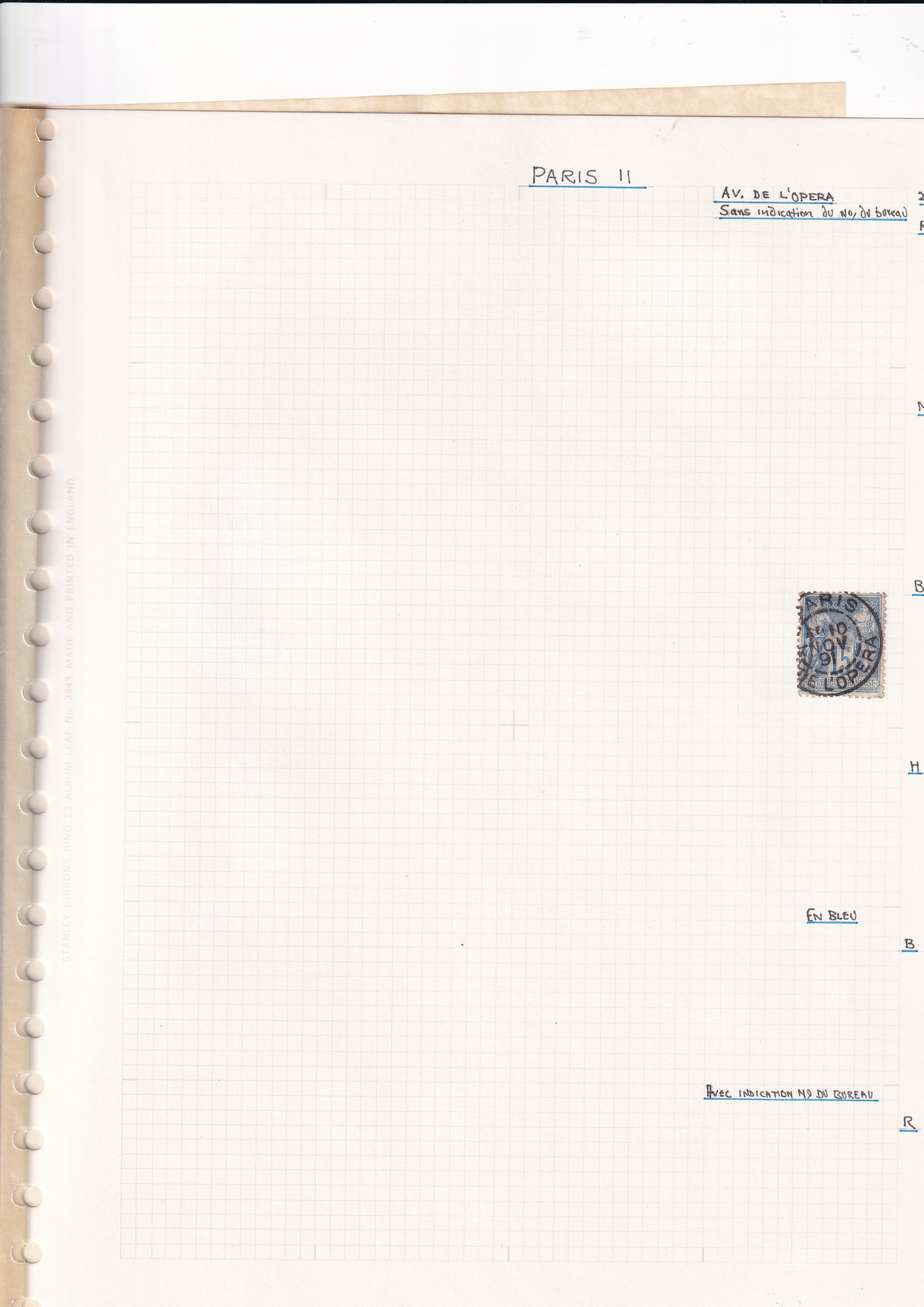 a page of a paper with a stamp