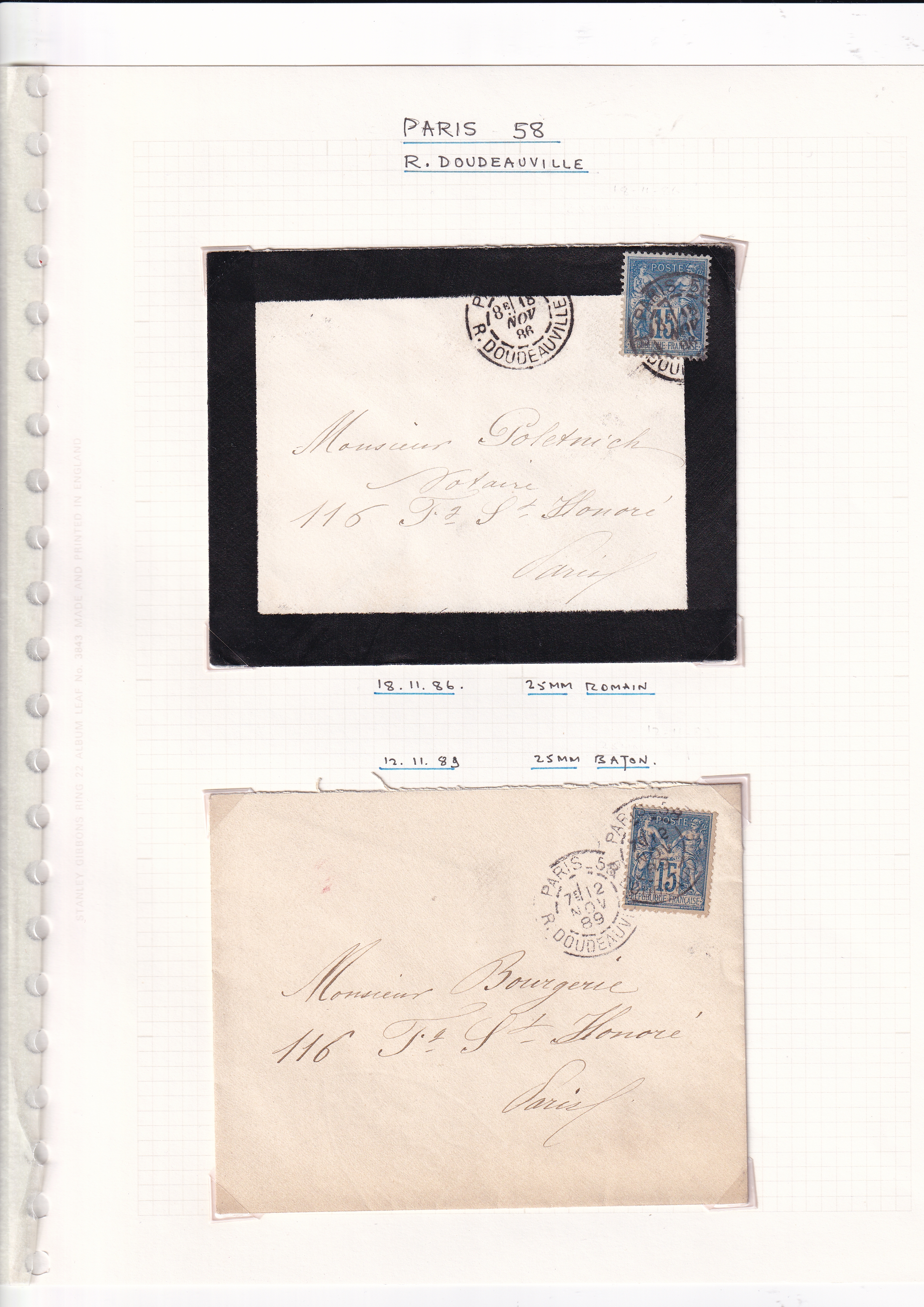 a collection of old envelopes