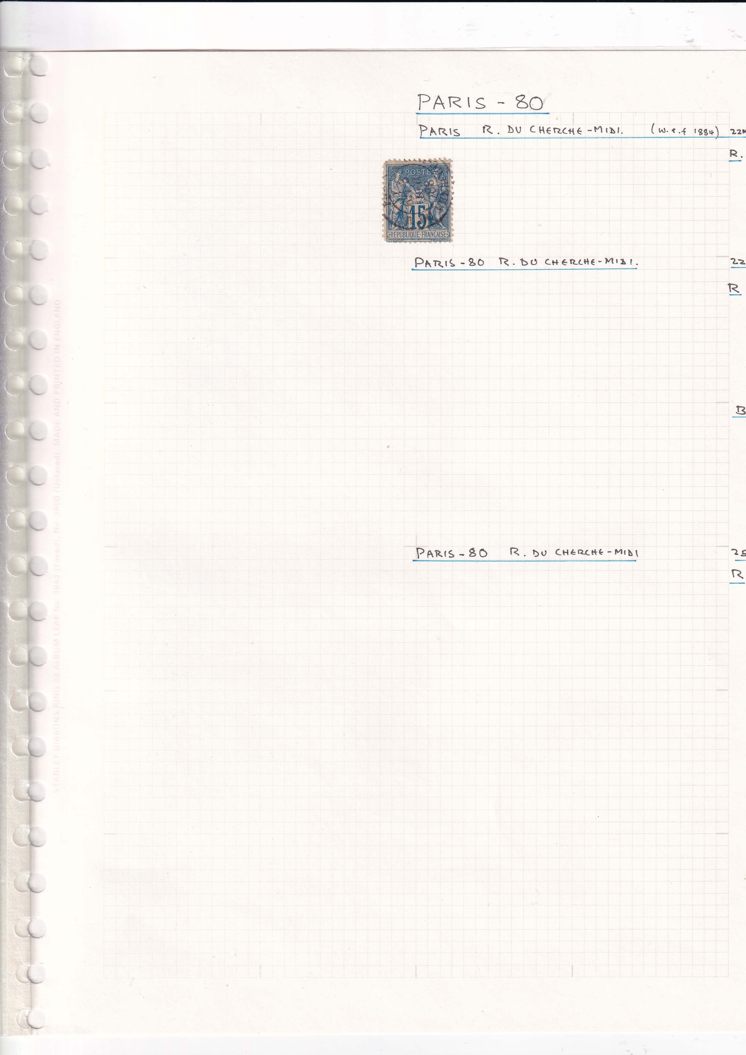 a piece of paper with a stamp on it