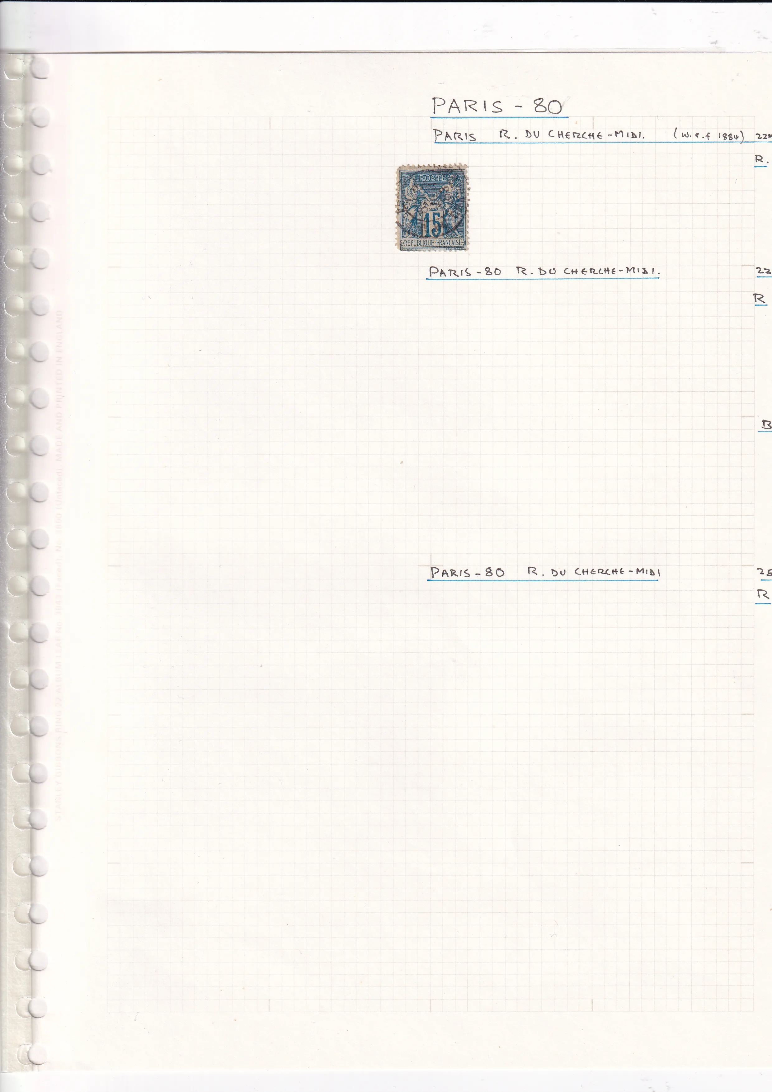 a piece of paper with a stamp on it