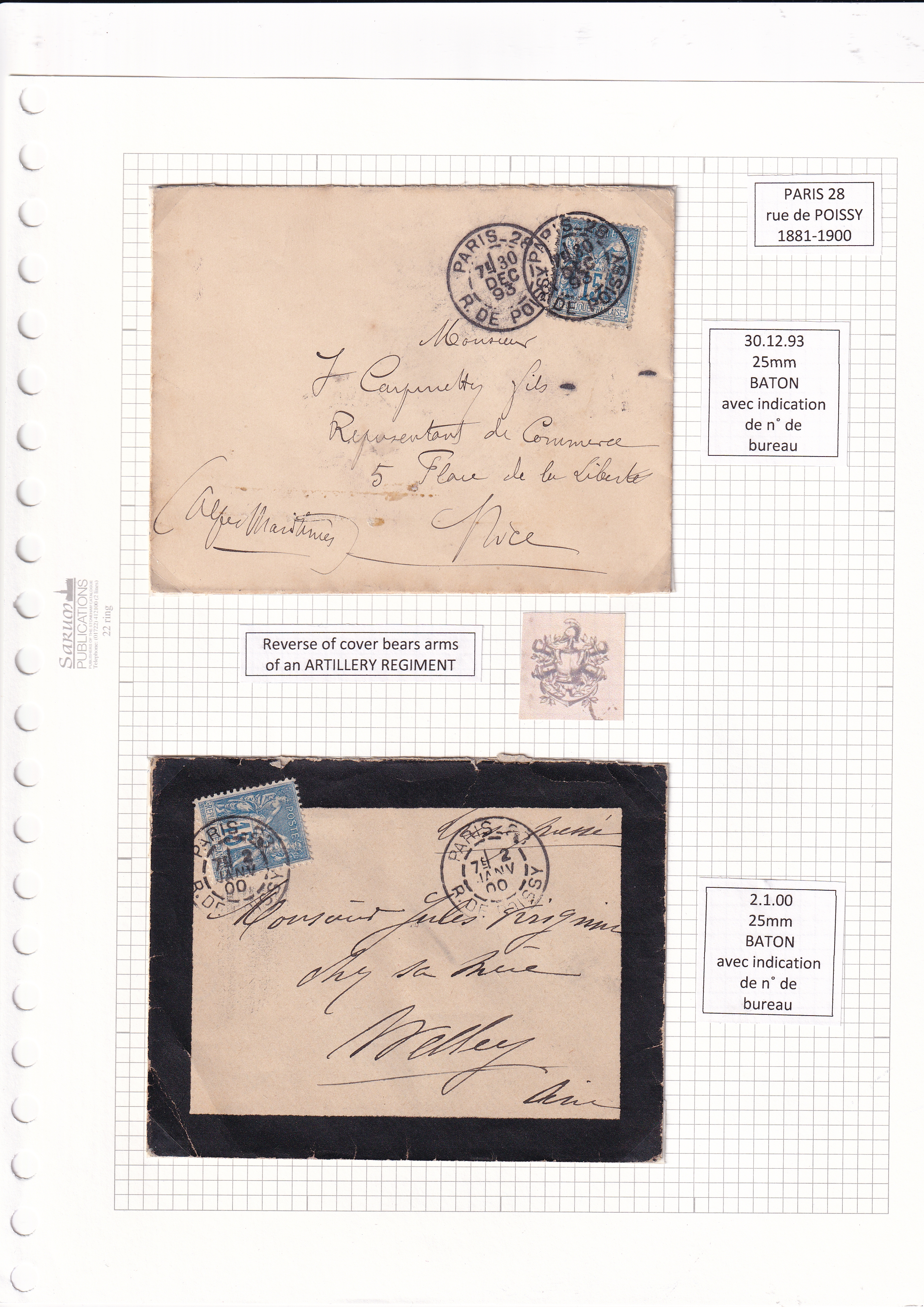 a collection of old envelopes