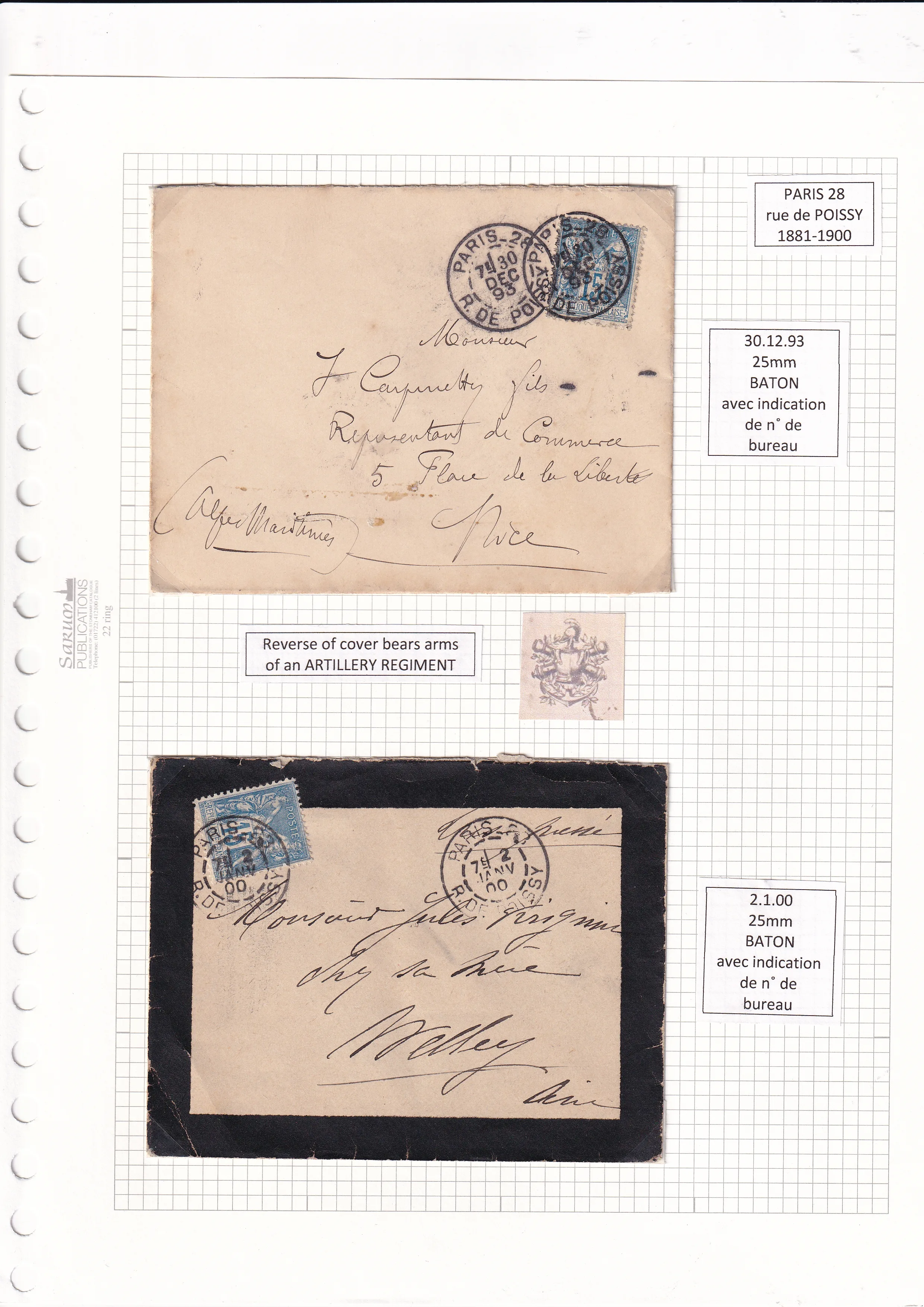 a collection of old envelopes