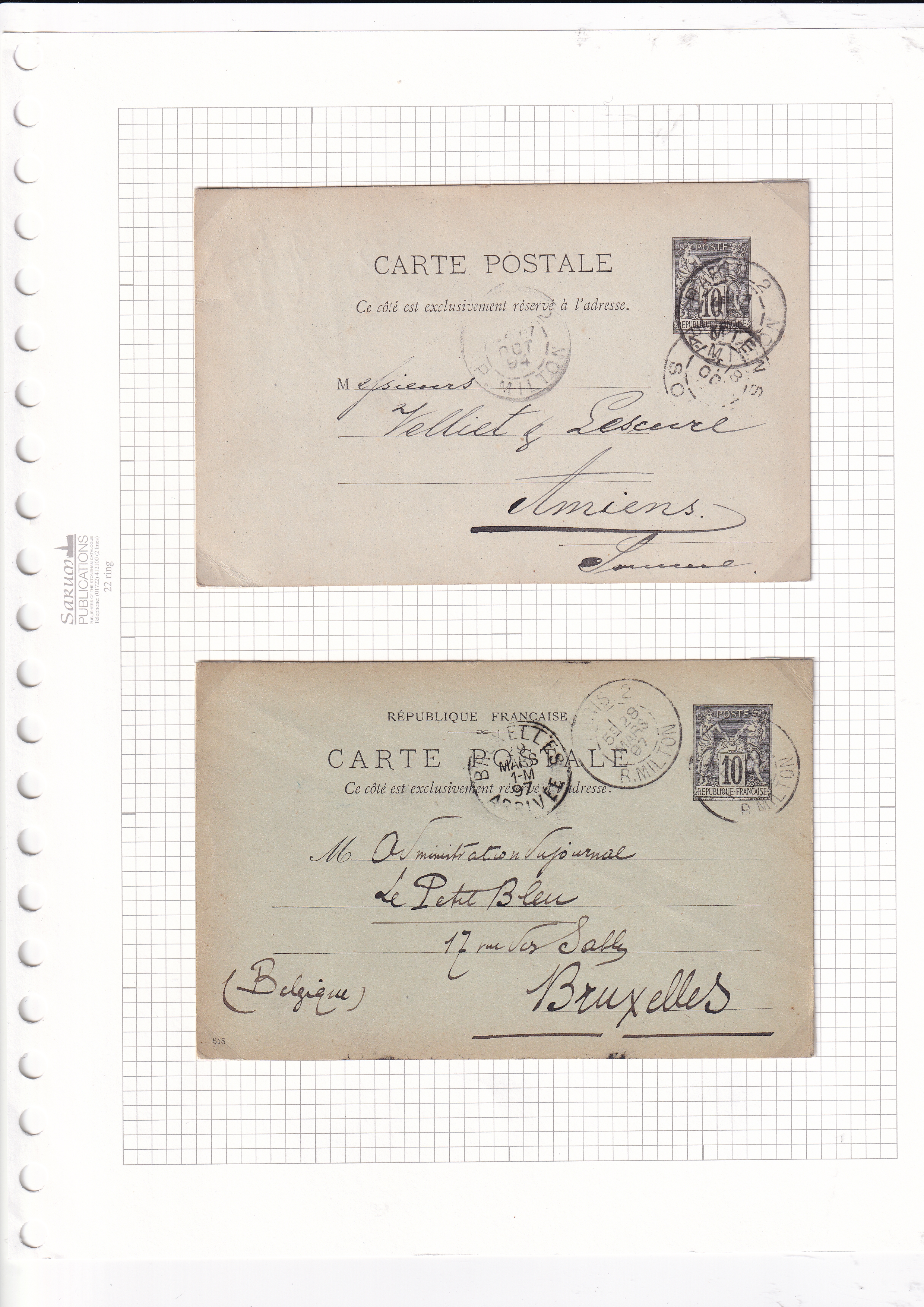 a close up of a postcard