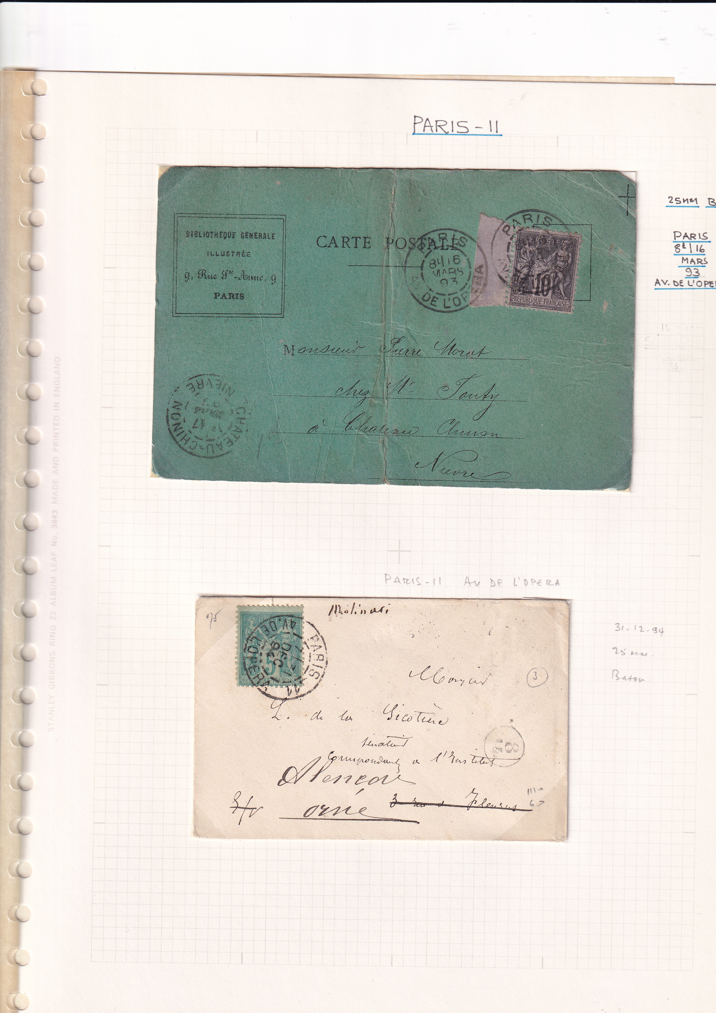 a collection of old envelopes