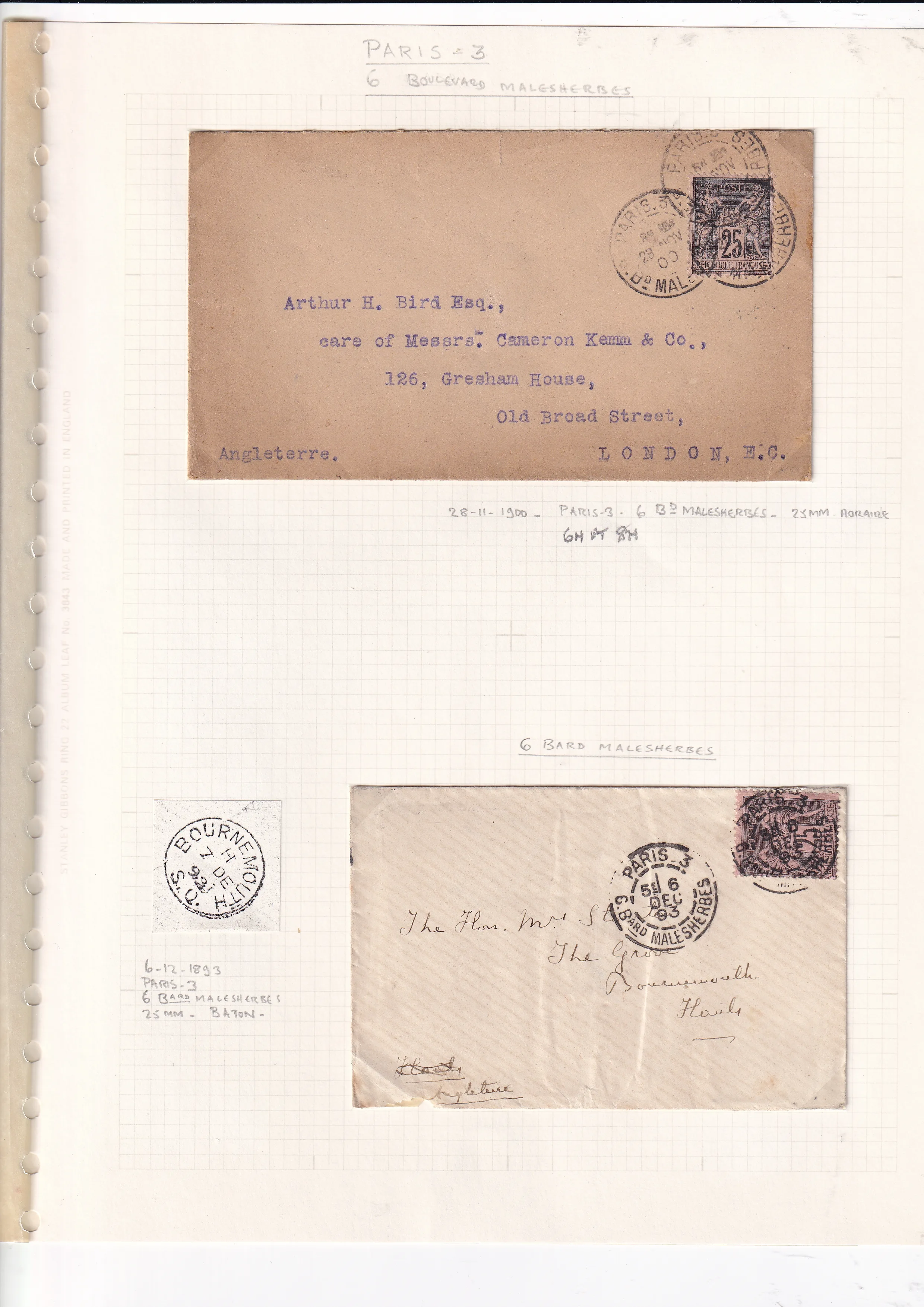 a collection of old envelopes