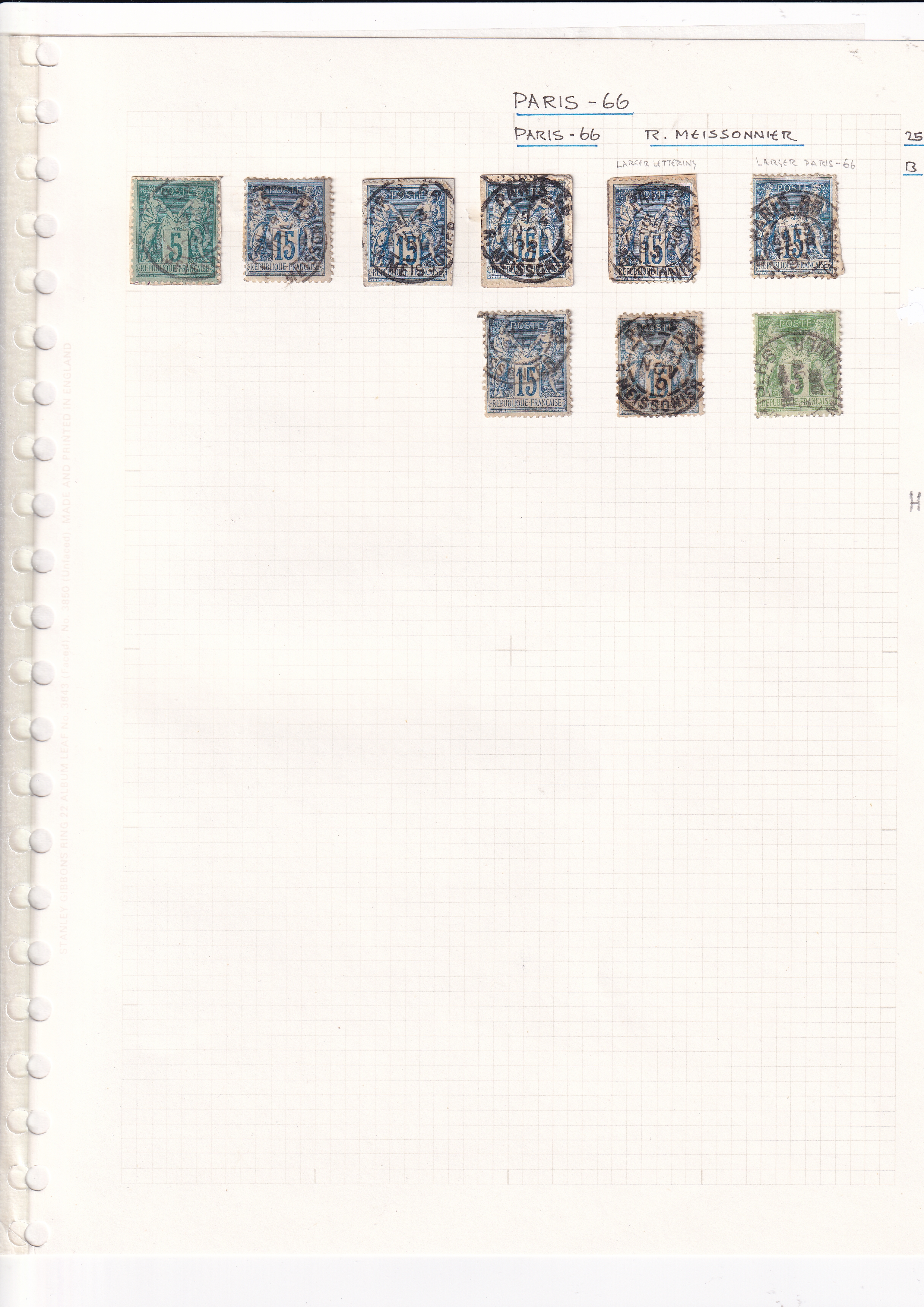 a group of postage stamps on a graph paper