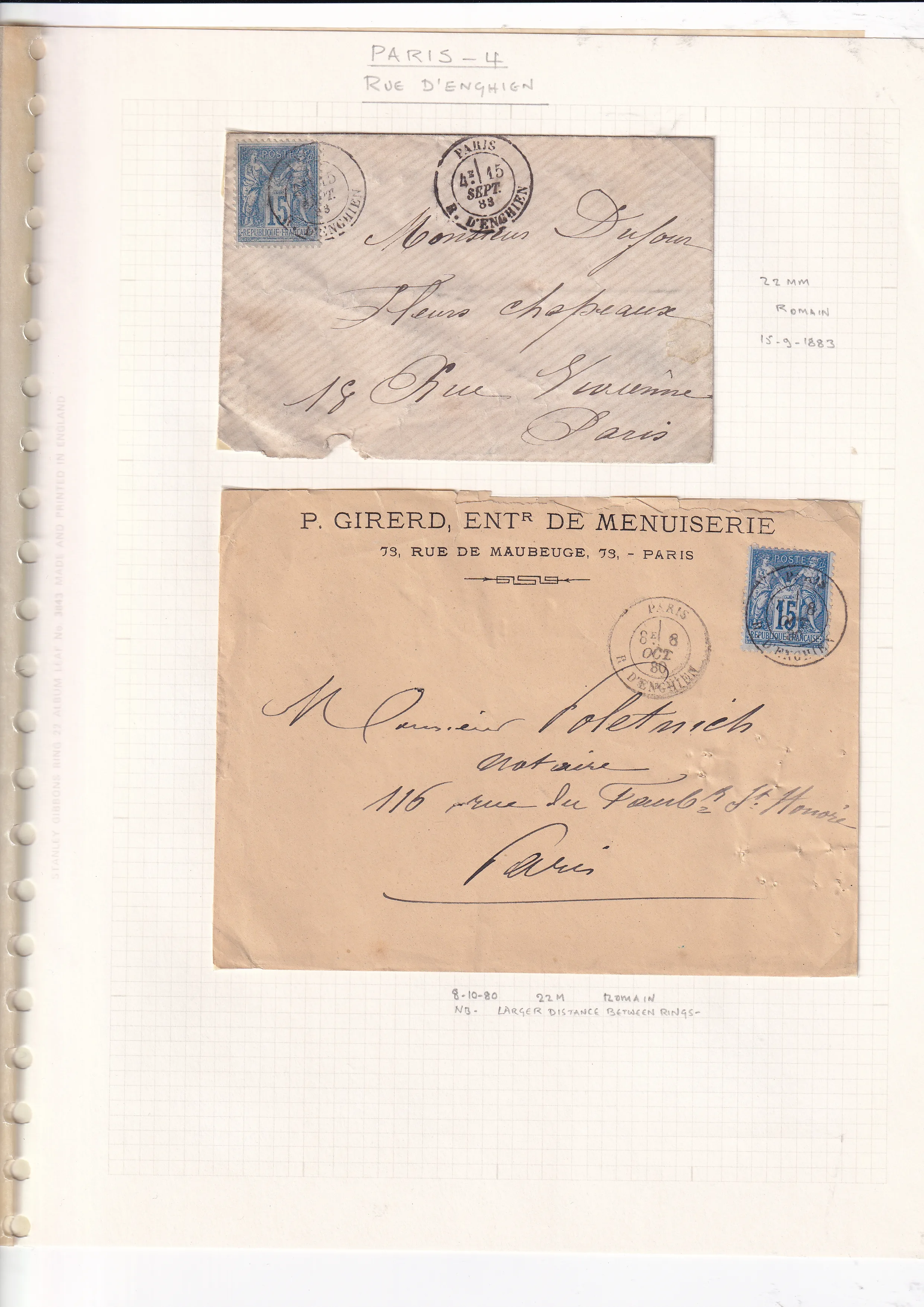 a close up of a letter