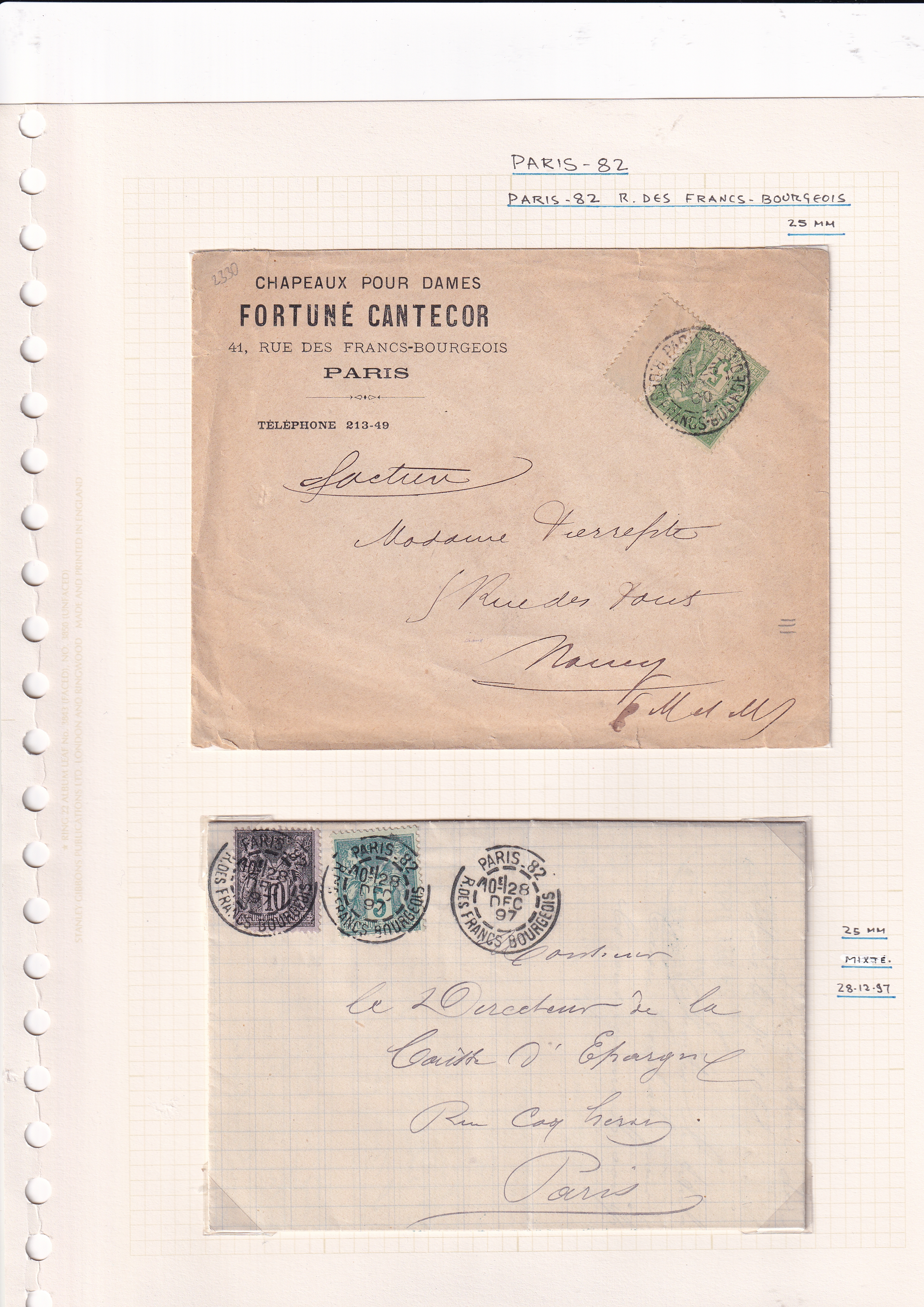 a paper with writing on it