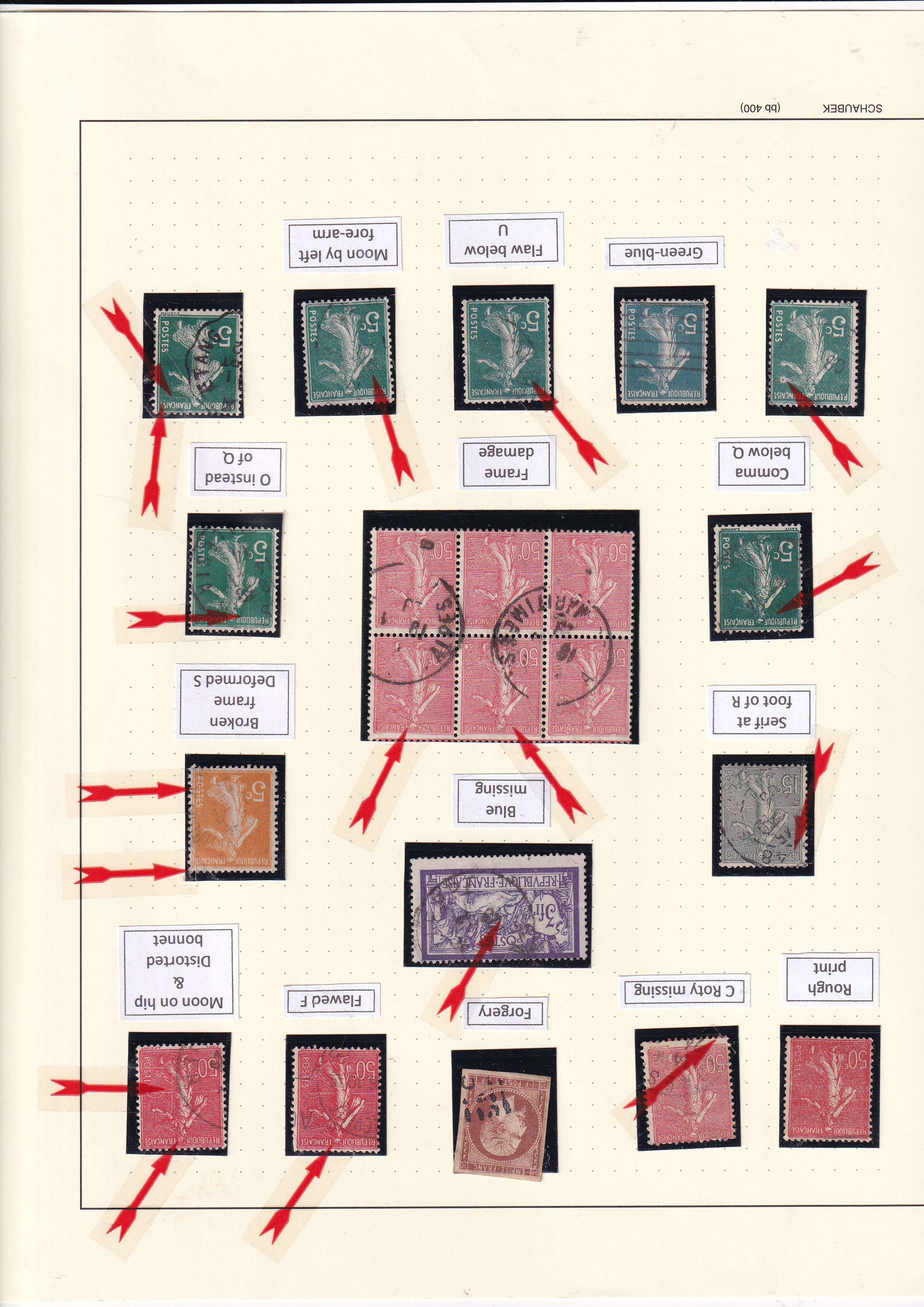 a collection of postage stamps