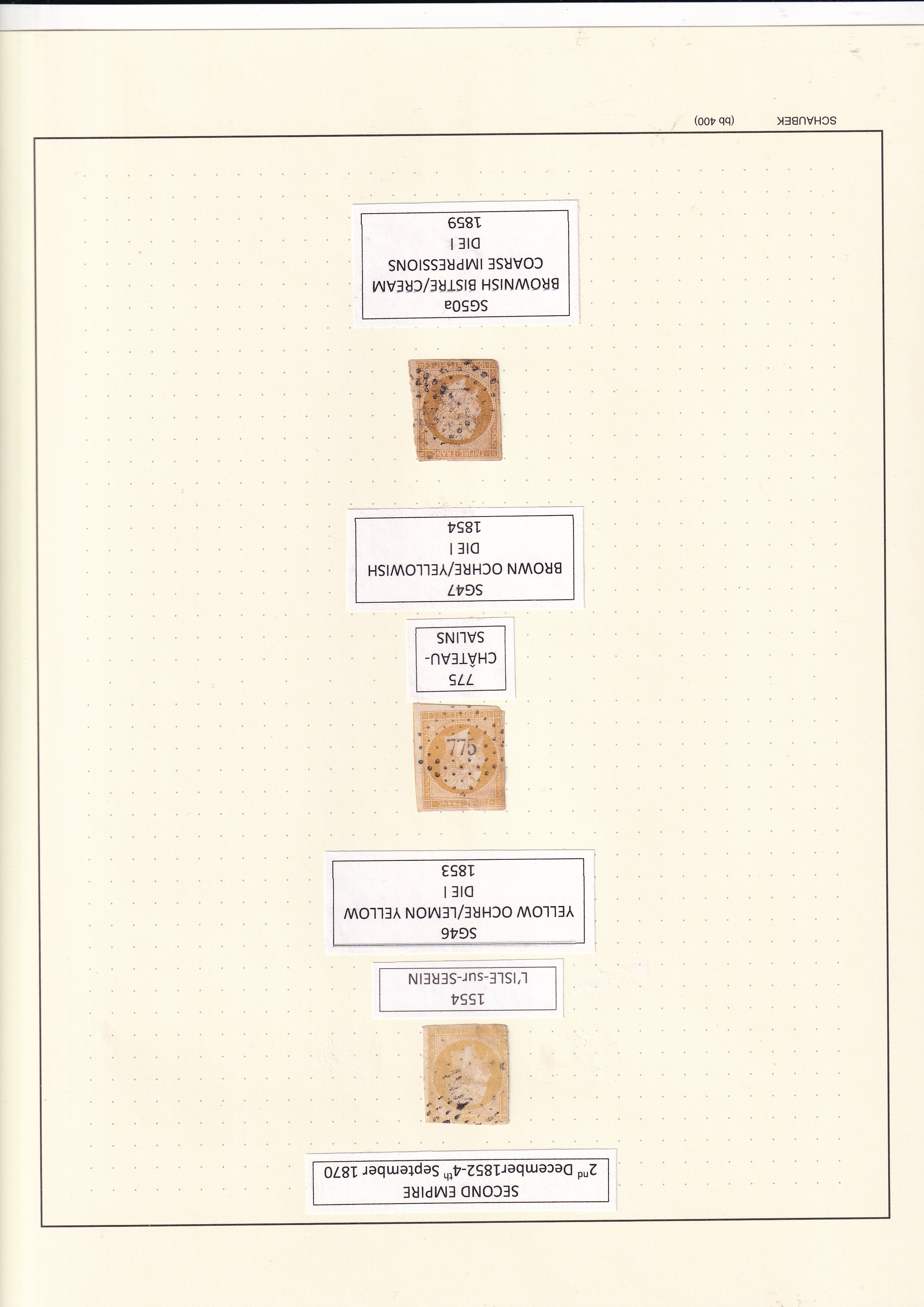 a group of stamps on a white background