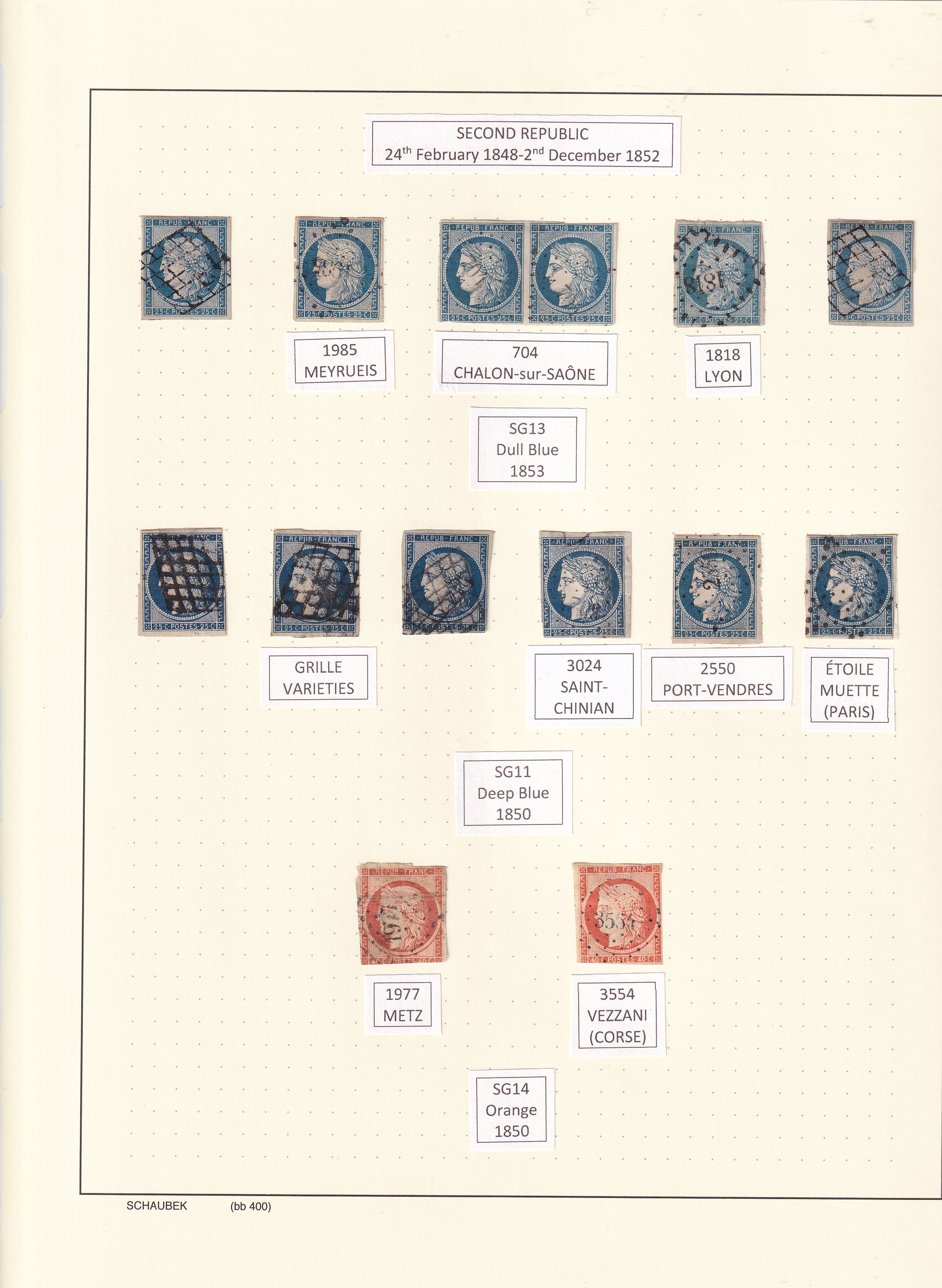 a collection of stamps on a white surface