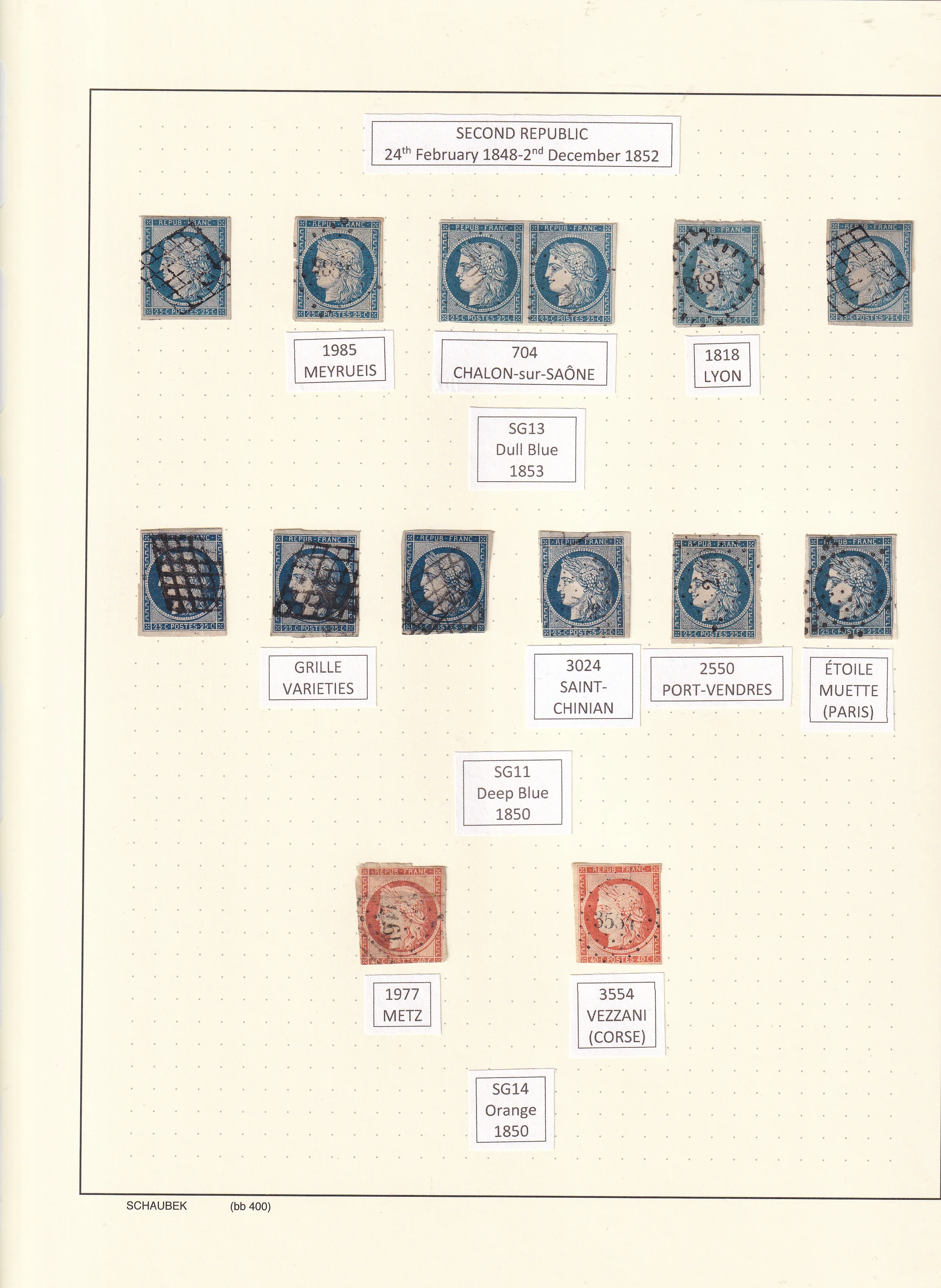 a collection of stamps on a white surface